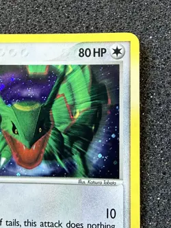 2006 Pokemon TCG Rayquaza Cosmos Holo Rare 3/17 Pop Series 1 NM - Image 3