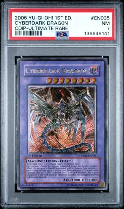 Cyberdark Dragon CDIP-EN035 PSA 7 NM 1ST EDITION ULTIMATE RARE YUGIOH - Image 1