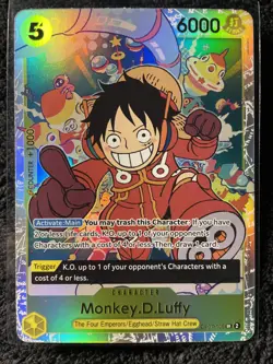 Monkey D Luffy OP07-109 SR IN HAND 500 Years in the Future ENGLISH One Piece - Image 1