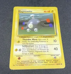 Magnemite Pokemon 1999 Base Set #53/102 Shadowless Common WOTC Vintage Card - Image 4