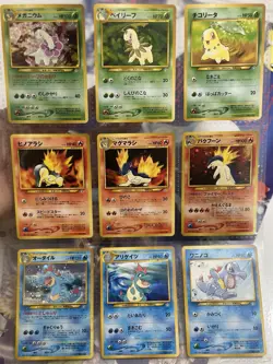 Pokemon Neo Genesis Series 1 Premium File Binder Cards Japanese Holo Starters - Image 1