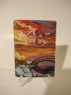 Hand Painted Mesprit Pokemon Card - Image 1