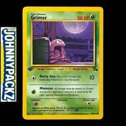 Pokemon TCG - Grimer 48/62 1st Edition - Uncommon Card 1999 - Fossil (NM) - Image 1