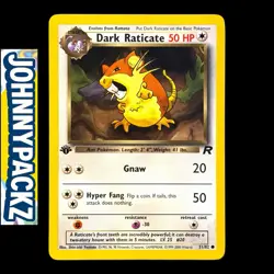Pokemon TCG - Dark Raticate 51/82 - 1st Edition Vintage Card - Team Rocket (NM) - Image 1
