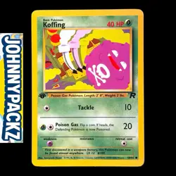 Pokemon TCG - Koffing 58/82 - 1st Edition Vintage Card - Team Rocket (NM) - Image 1
