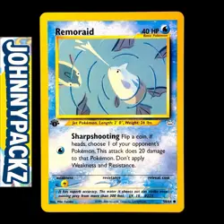 Pokemon TCG - Remoraid 50/64 - 1st Edition - Vintage Card - Neo Revelation (NM) - Image 1