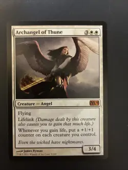 Magic The Gathering Archangel of Thune Mythic Card Magic 2014 Near Mint - Image 1