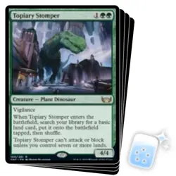 TOPIARY STOMPER X4 Streets Of New Capenna SNC Magic MTG MINT CARD - Image 1