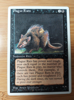 1x Plague Rats - LP - Alternate Fourth (4th) Edition - SPARROW MAGIC - Image 1