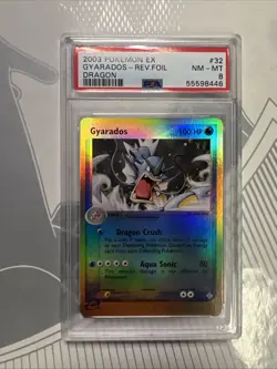 Pokemon Gyarados EX Dragon Reverse Holo #32 PSA 8 Nm-Mt - Image 1