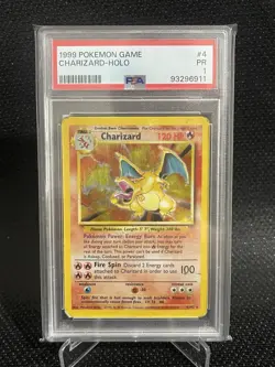 PSA 1 - Charizard #4/102 - Holo 1999 Base Set Unlimited Pokemon TCG - Image 1