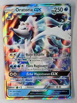 Carte pokemon FRANCAIS Oratoria GX (SUM 42) Soleil et Lune [NM] 12.04.2025A - Image 1