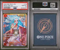 PSA 10 GEM MINT JAPANESE ONE PIECE 2023 NEFELTARI VIVI OP04-118 SEC NR - Image 3