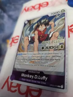 Monkey D Luffy OP03 070 C JUDGE PROMO GOLD STAMP ENGLISH One Piece Card Game - Image 3