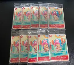 10 Packs One Piece Mcdonald's Chopper Promo Card Pack 2025 Japanese Sealed P-101 - Image 1