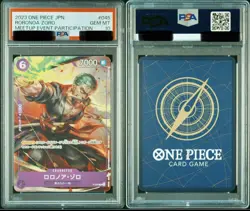 Roronoa Zoro PSA 10 Gem Mint P-045 Meet-Up Event Participation Promo One Piece - Image 3