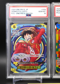 PSA 10 Luffy ONE PIECE Day 2024 & 2025 2set OP07-109 P-110 PROMO ONE PIECE Card - Image 5