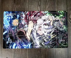 O-P OPCG TCG CCG Pad Sanji Luffy Zoro Table Playmat Trading Card Game Mat & Bag - Image 1
