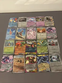 Pokemon TCG 20 Card Lot Full Art Holo Pokeball Ex NM Condition - Image 1