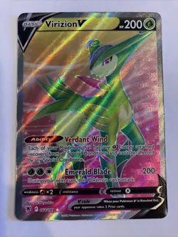 Virizion V 164/189 Full Art Ultra Rare V Astral Radiance Pokemon Card MINT - Image 1
