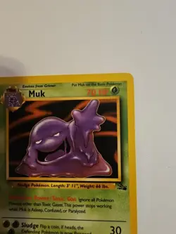 Pokemon TCG Muk Fossil Card 28/62 Unlimited Rare Non-Holo - Image 4