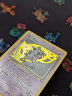 Pokemon TCG Mr. Mime Holo Card 6/64 Jungle Rare Near Mint Condition - Image 4