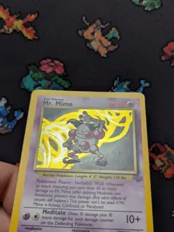 Pokemon TCG Mr. Mime Holo Card 6/64 Jungle Rare Near Mint Condition - Image 5