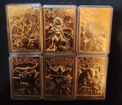 1998 Burger King Poke Balls Gold Plated Trading Card Set Pokemon (FULL SET) - Image 1
