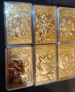 1998 Burger King Poke Balls Gold Plated Trading Card Set Pokemon (FULL SET) - Image 2