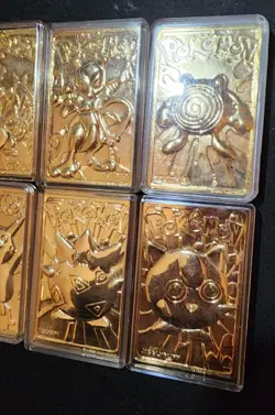 1998 Burger King Poke Balls Gold Plated Trading Card Set Pokemon (FULL SET) - Image 3