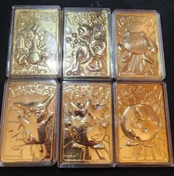 1998 Burger King Poke Balls Gold Plated Trading Card Set Pokemon (FULL SET) - Image 4