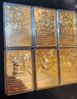 1998 Burger King Poke Balls Gold Plated Trading Card Set Pokemon (FULL SET) - Image 5