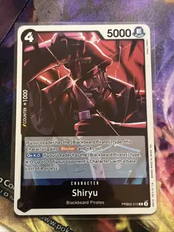Shiryu PRB-02 PRB02-015 Foil Rare The Best Vol 2 One Piece Card Near Mint NM TCG - Image 1