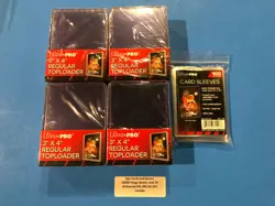 100 x ( TOPLOADER & CARD SLEEVES ) 3" x 4" Regular Size Top Loader - Ultra Pro - Image 1