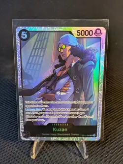 Bandai One Piece Card Game Kuzan OP10-082 Royal Blood Secret Rare Holo - Image 1