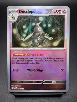 Pokemon TCG Dusclops 036/131 Master Ball Pattern Reverse Holo Card - Image 1