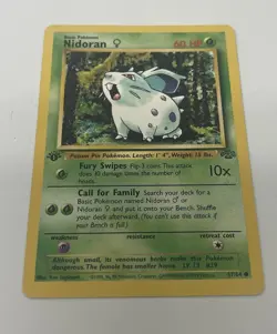 Pokemon TCG Nidoran Jungle Card 57/64 Unlimited Common 1st Edition - Image 4