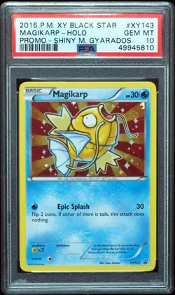 Magikarp XY143 PSA 10 Shiny Mega Gyarados Promo Pokemon Card - Image 1