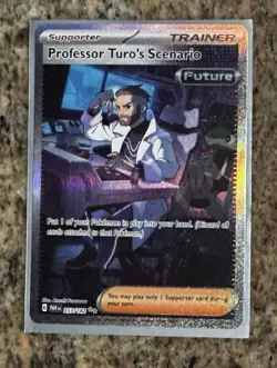 Professor Turo's Scenario Paradox Rift Illustration Card 257/182 Pokemon TCG - Image 1