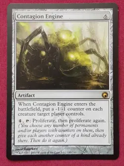 Magic The Gathering SCARS OF MIRRODIN CONTAGION ENGINE artifact card MTG - Image 1