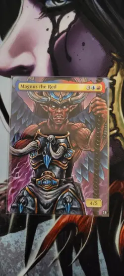 MTG ALTER: Magnus the Red, by Jom Alters. Full art alter - Image 1