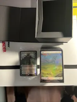 Godzilla Secret Lair Foil Lands NM opened MTG with sealed nisssa - Image 4