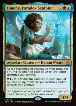 Near Mint x 1 Zimone, Paradox Sculptor - Foil Foundations - Image 1