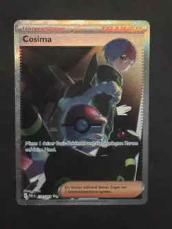 Pokemon Cosima SIR SAR | Deutsch 239/091 Paldeas Schicksale | Near Mint - Image 1