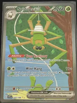 Pokemon TCG Spidops EX 243/198 Illustration Scarlet & Violet Base Set - Image 1