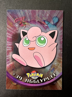 Pokemon - Jigglypuff #39 Holo Foil - Topps TV Animation Blue Logo NM - Image 1