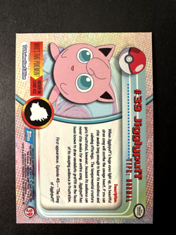 Pokemon - Jigglypuff #39 Holo Foil - Topps TV Animation Blue Logo NM - Image 2