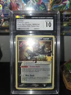 Pokemon Greninja Gold Star Black Star Promo SWSH144 CGC 10 - Image 1