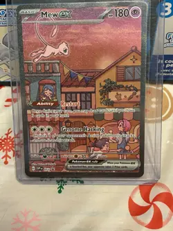 Mew ex 053 Pokemon TCG Scarlet & Violet 151 UPC Black Star Promo NM - Image 1