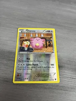 2014 pokemon Phantom Forces reverse holo Chansey 80/119 - Image 1